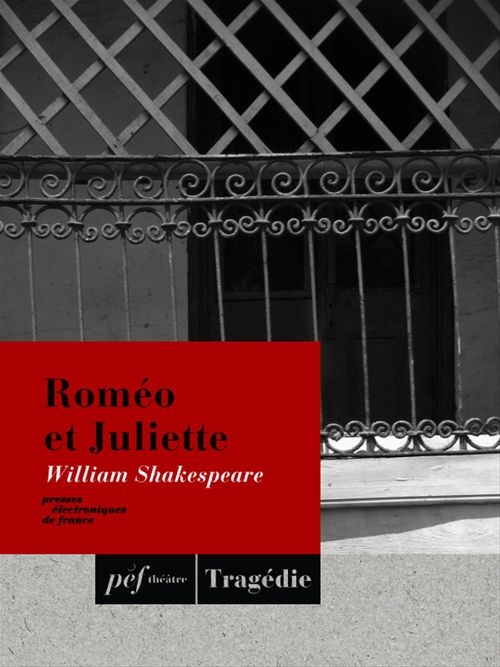 ebook cover of Roméo et Juliette, by William Shakespeare