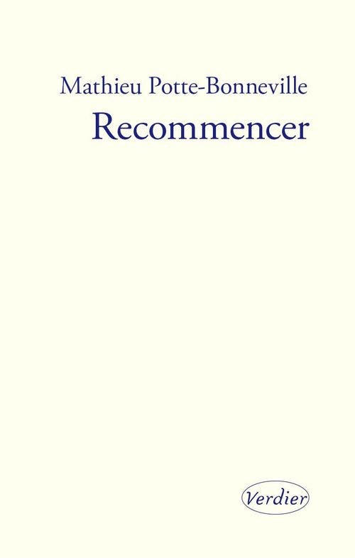Couverture ebook de Recommencer, de Mathieu Potte-Bonneville