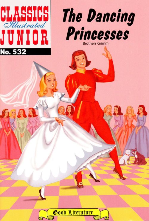 ebook cover of The Dancing Princesses, by Grimm Brothers