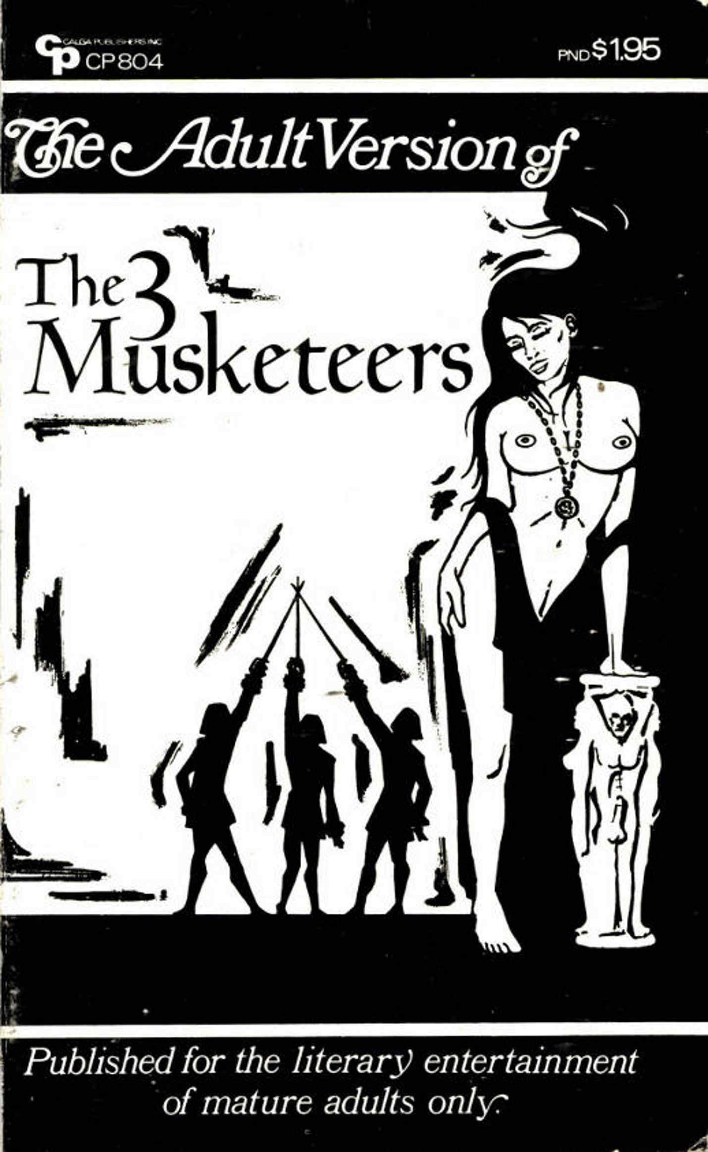 ebook cover of The Adult Version of The Three Musketeers, by Anon Anonymous