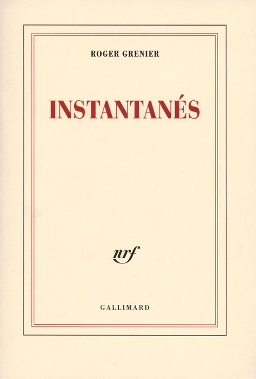 Couverture ebook de Instantanés, de Roger Grenier
