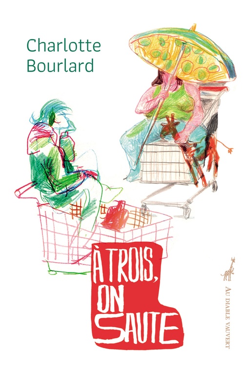 ebook cover of À trois, on saute, by Charlotte Bourlard