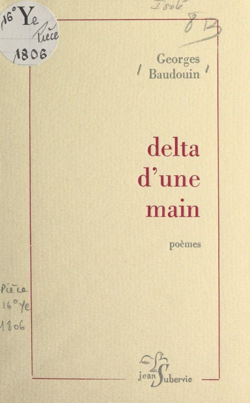 Couverture ebook de Delta d'une main, de Georges Baudouin