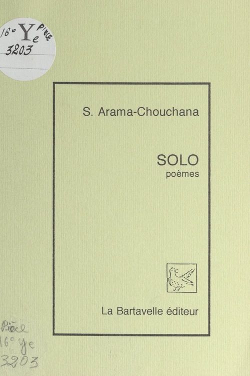 Couverture ebook de Solo, de Solange Arama-chouchana
