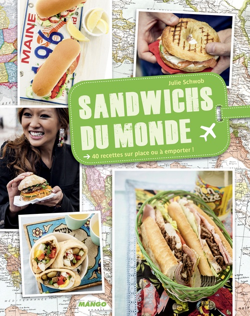 Couverture ebook de Sandwichs du monde, de Julie Schwob