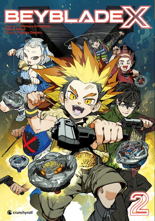 Couverture ebook de Beyblade X - Tome 02, de Posuka Demizu