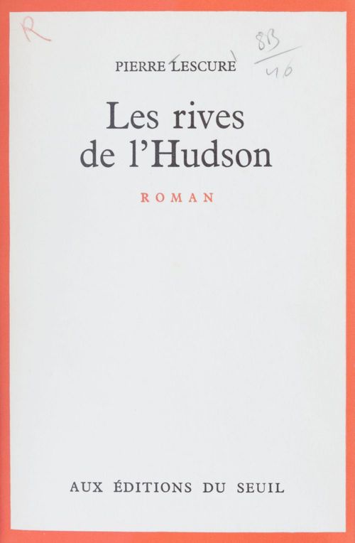 ebook cover of Les rives de l'Hudson, by Pierre Lescure