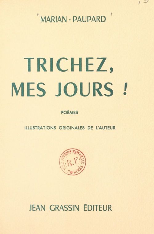 Couverture ebook de Trichez mes jours !, de Marian Paupard