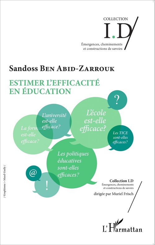 Couverture ebook de Estimer l'efficacité en éducation, de Sandoss Ben abid-zarrouk