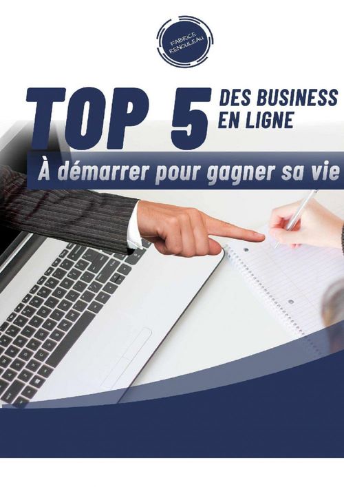 Couverture ebook de Top 5 des business en ligne 2, de Fabrice Renouleau