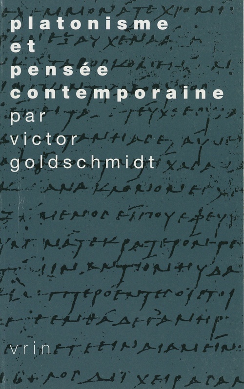 Couverture ebook de Platonisme et pensée contemporaine, de Victor Goldschmidt