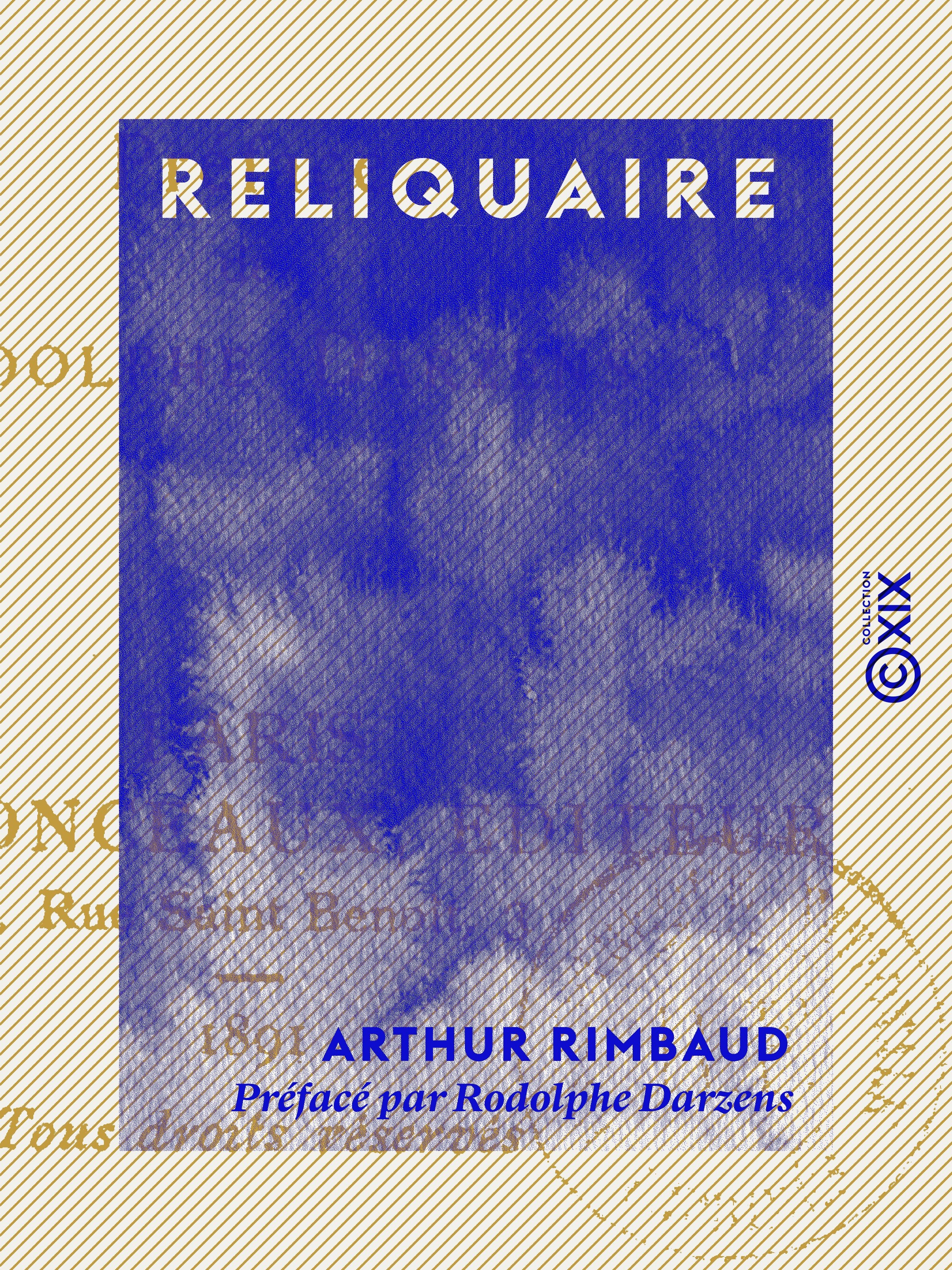 ebook cover of Reliquaire, by Arthur Rimbaud, Rodolphe Darzens