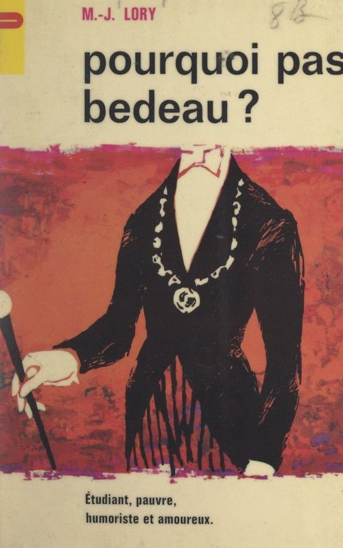 Couverture ebook de Pourquoi pas bedeau ?, de Marie-joseph Lory