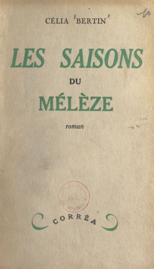ebook cover of Les saisons du mélèze, by Celia Bertin
