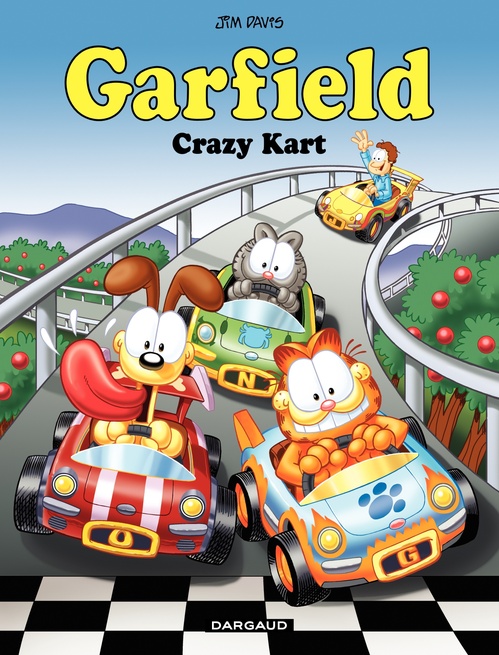 Couverture ebook de Garfield - Tome 57 - Crazy Kart, de Jim Davis