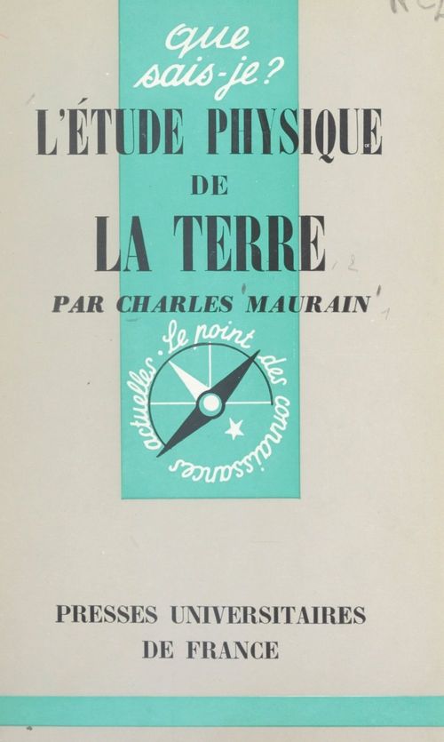 Couverture ebook de L'étude physique de la Terre, de Charles Maurain