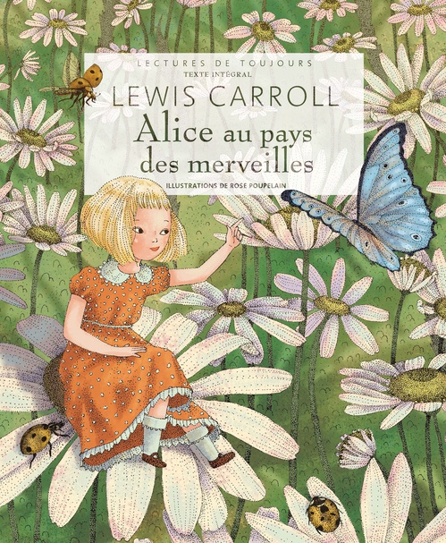 ebook cover of Alice au pays des merveilles, by Rose Poupelain, Lewis Carroll, Henri Bue