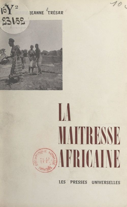 ebook cover of La maîtresse africaine, by Marie-Jeanne Tresar