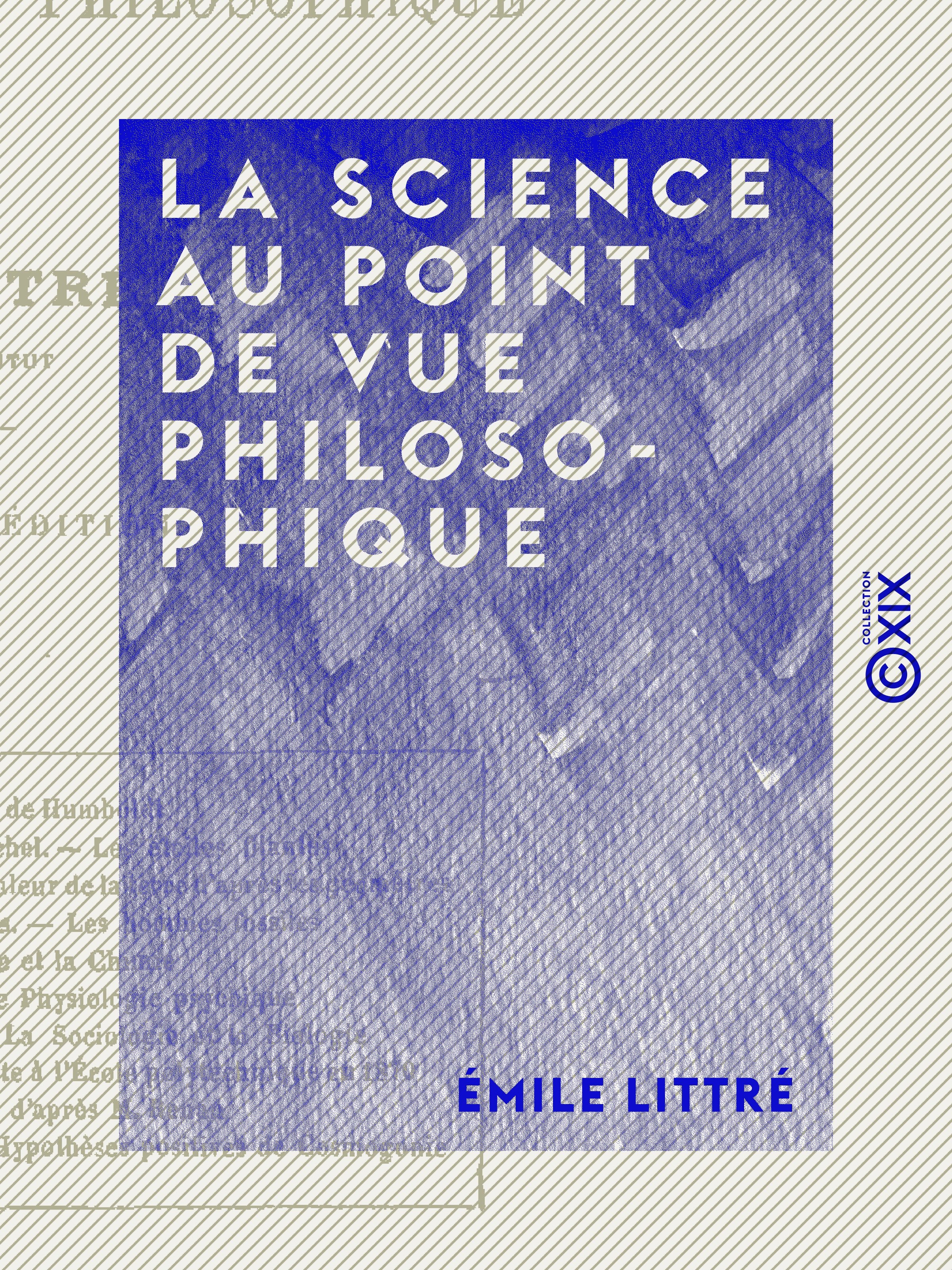 ebook cover of La Science au point de vue philosophique, by Emile Littre