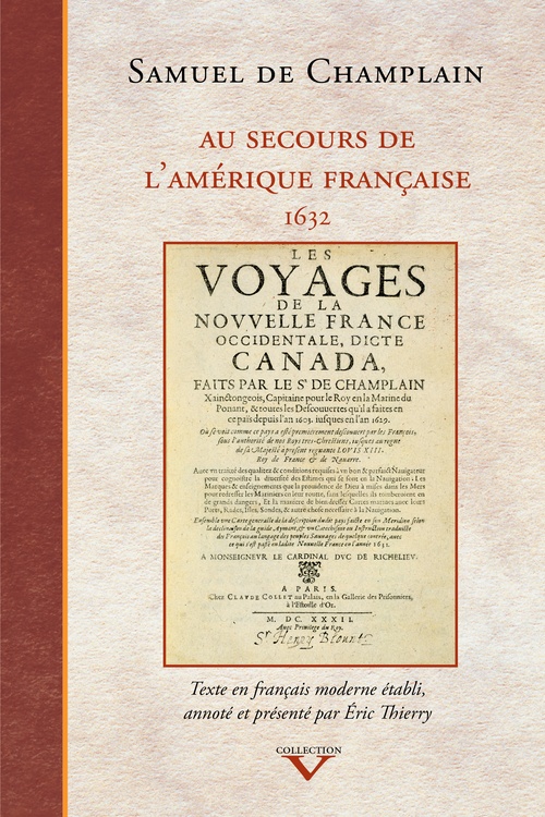 ebook cover of Au secours de l'Amérique française, by Samuel de Champlain