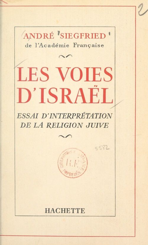 Couverture ebook de Les voies d'Israël, de André Siegfried