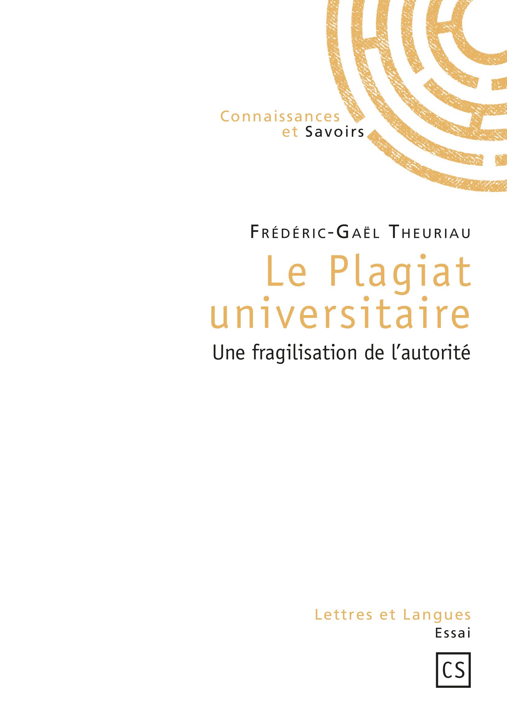 ebook cover of Le Plagiat universitaire, by Frédéric-Gaël Theuriau