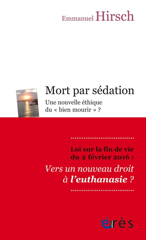 Couverture ebook de Mort par sédation, de Emmanuel Hirsch
