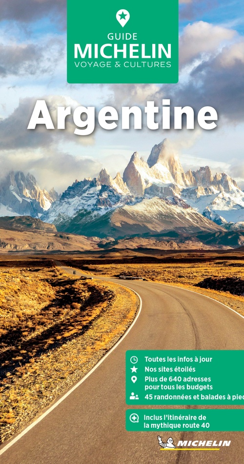 Couverture ebook de Guide Vert Argentine epub, de Collectif Michelin