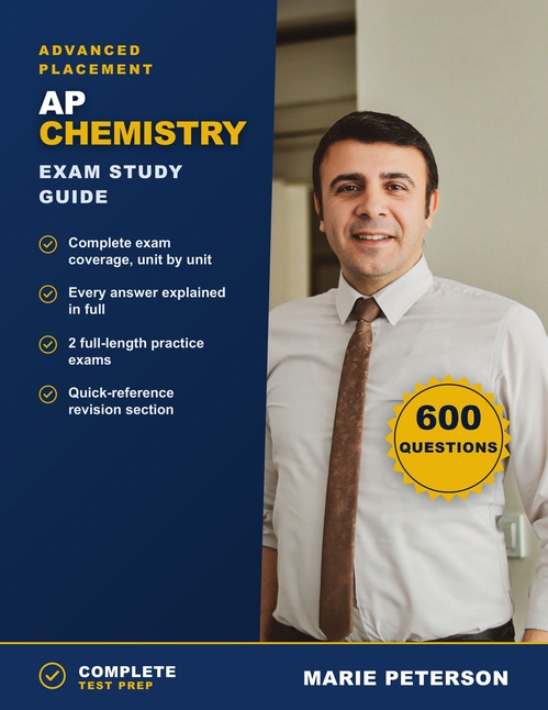 Couverture ebook de AP Chemistry Exam Study Guide, de Marie Peterson