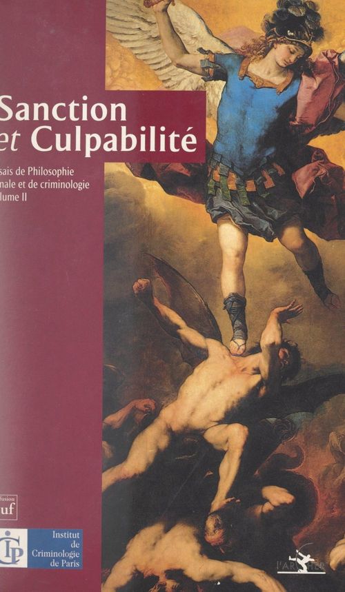 Couverture ebook de Essais de philosophie pénale et de criminologie (2). Sanction et culpabilité, de Institut De Criminologie De Paris