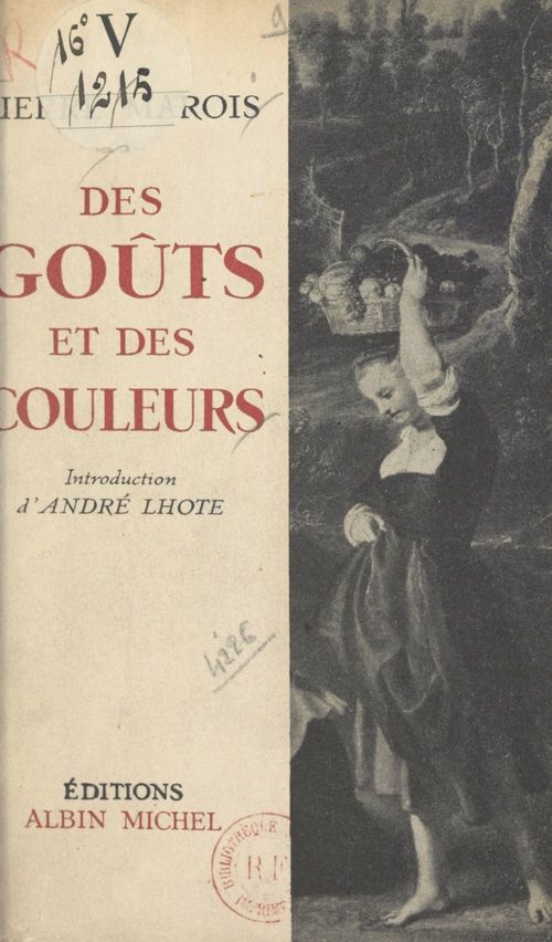 ebook cover of Des goûts et des couleurs, by Pierre Marois