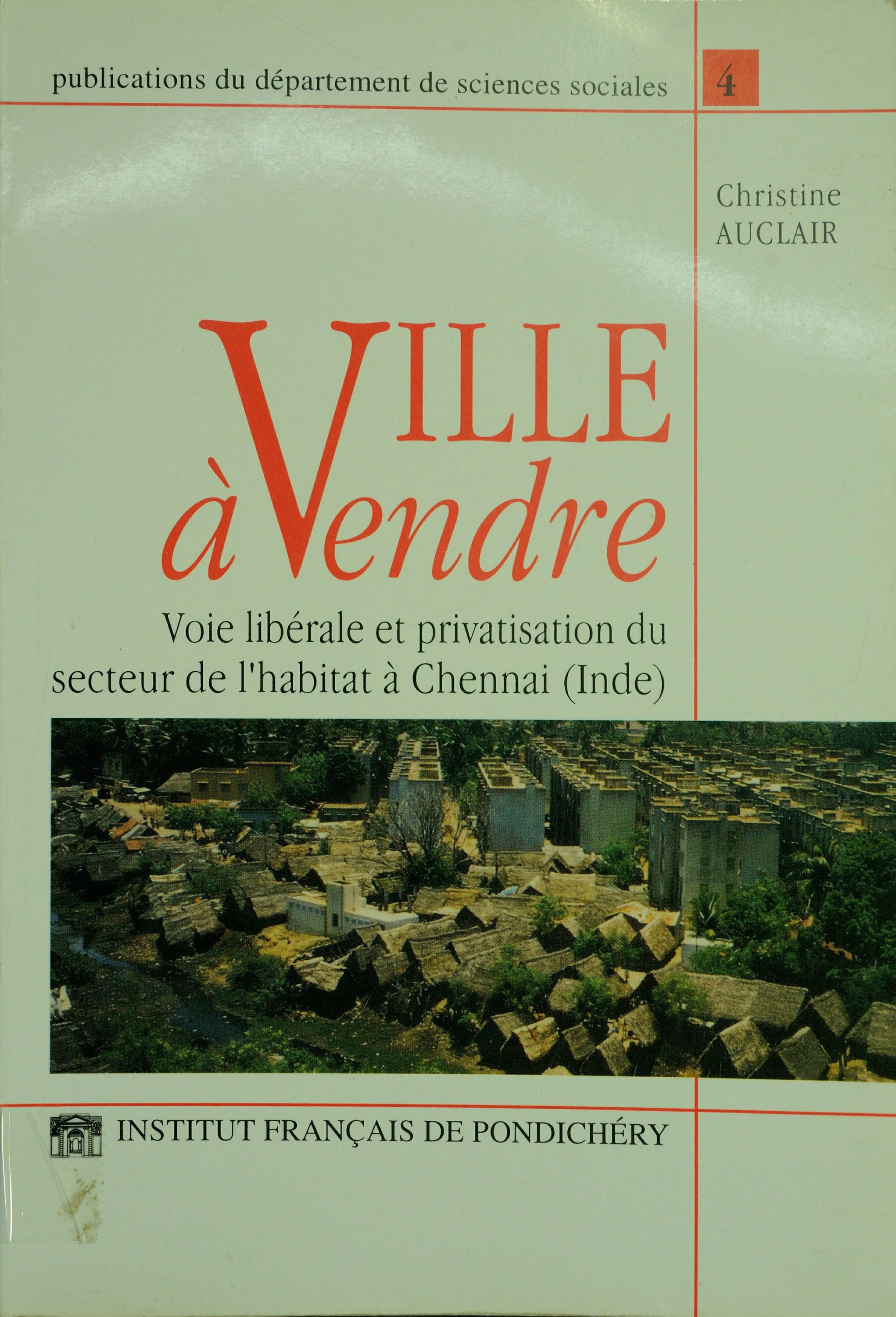 Couverture ebook de Ville à vendre, de Christine Auclair