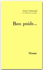 ebook cover of Bon poids, by Jean Mistler
