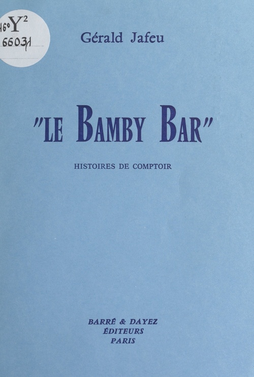 Couverture ebook de Le Bamby bar, de Gerald Jafeu