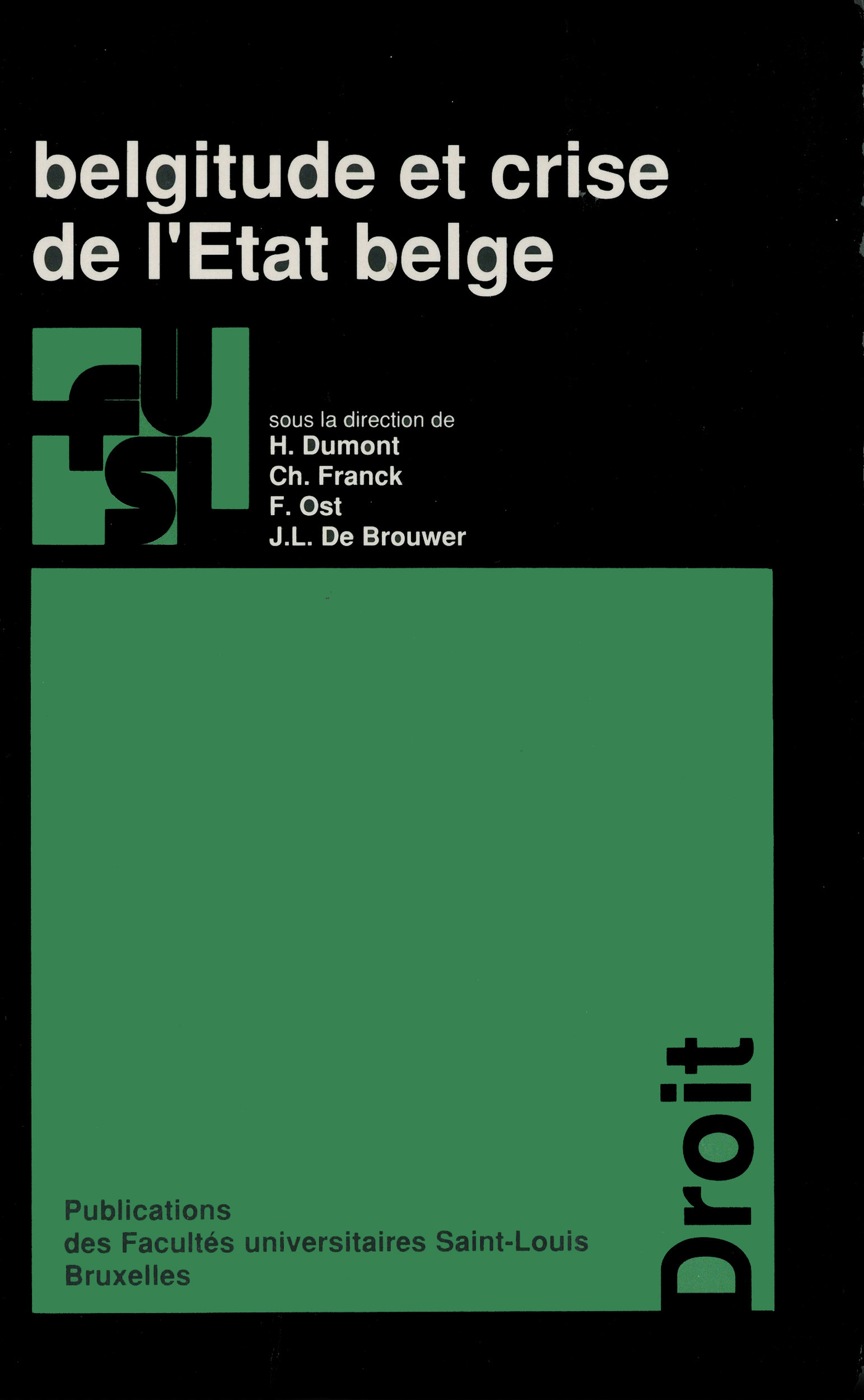 Couverture ebook de Belgitude et crise de l´État belge, de