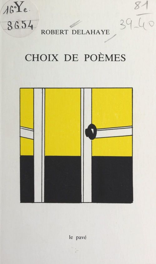 Couverture ebook de Choix de poèmes, de Robert Delahaye