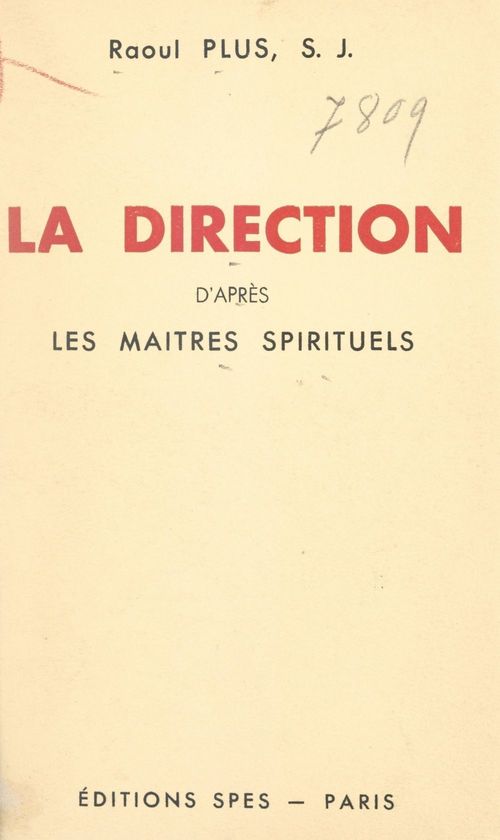 ebook cover of La direction, by Raoul Plus