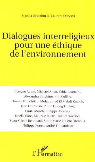 Couverture ebook de Dialogues interreligieux pour une éthique de l'environnement, de