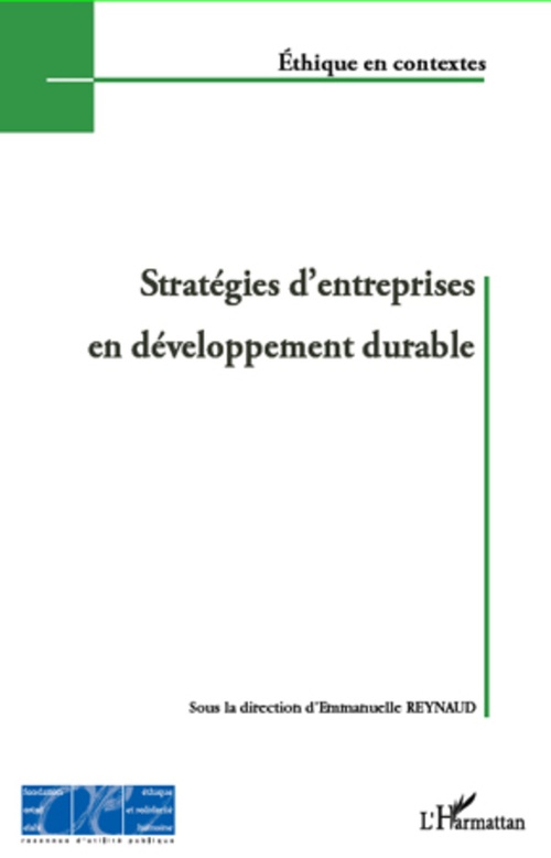ebook cover of Stratégies d'entreprises en développement durable, by Emmanuelle Reynaud