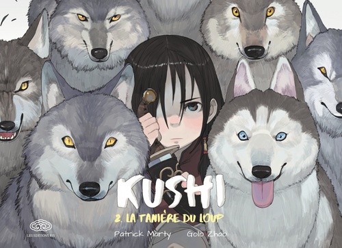 Couverture ebook de Kushi - Tome 2 - La tanière du loup, de Patrick Marty, Golo Zhao