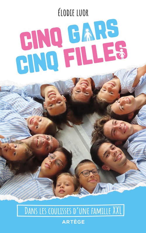 ebook cover of Cinq gars, cinq filles, by Elodie Luor