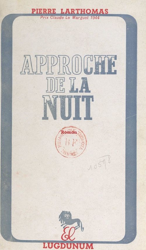 Couverture ebook de Approche de la nuit, de Pierre Larthomas