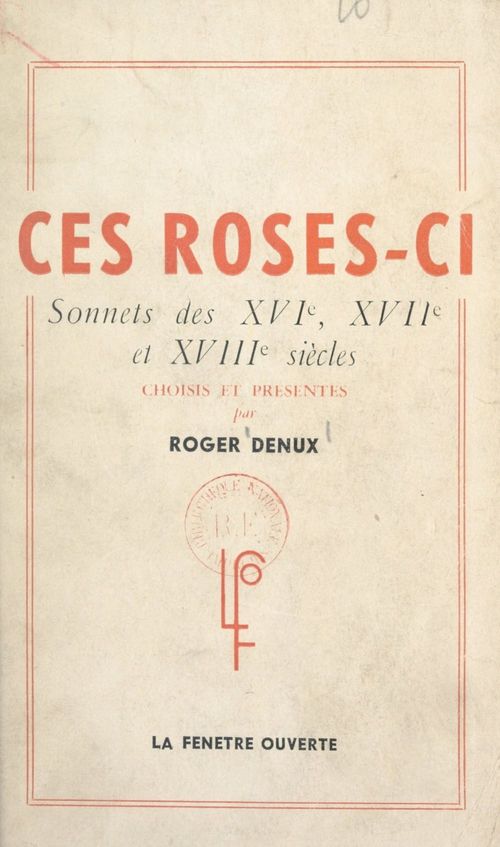 Couverture ebook de Ces roses-ci..., de Collectif
