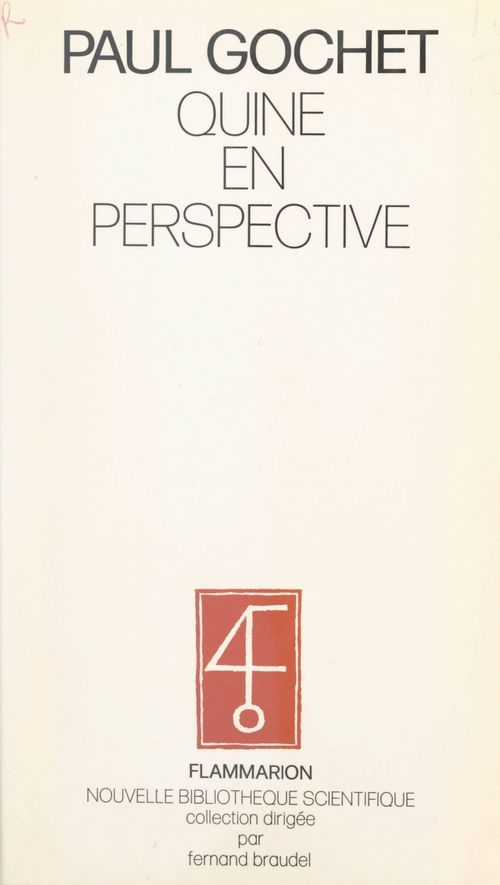 Couverture ebook de Quine en perspective, de Paul Gochet
