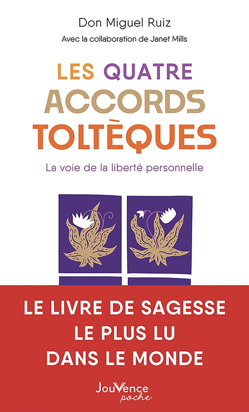 ebook cover of Les quatre accords toltèques, by Miguel Ruiz