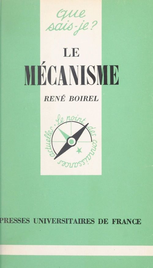 ebook cover of Le mécanisme hier et aujourd'hui, by Rene Boirel