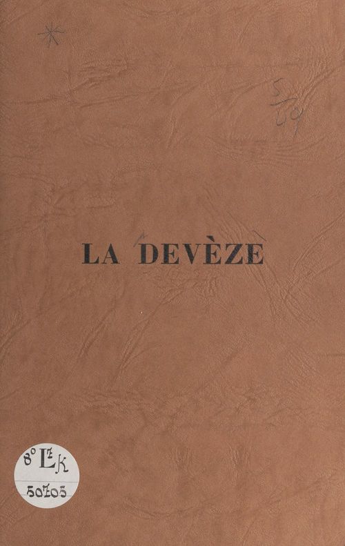ebook cover of La Devèze, by Georges Milhaud, J. Giry