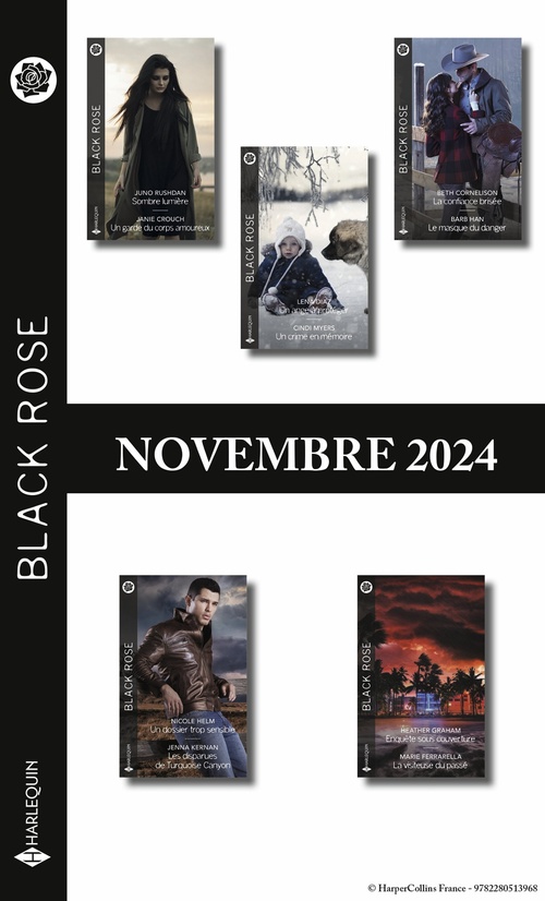 Couverture ebook de Pack mensuel Black Rose - 10 romans (Novembre 2024), de Collectif