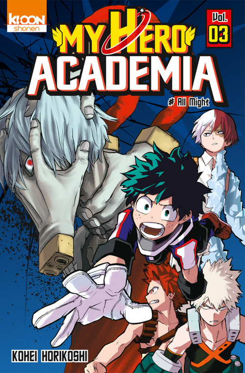 ebook cover of My Hero Academia T03, by Kohei Horikoshi