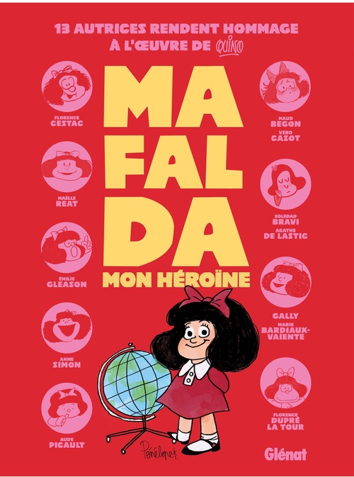 ebook cover of Mafalda, mon héroïne, by Florence Cestac, Aude Picault, Maëlle Reat, Florence Dupré la Tour, Anne Simon, Émilie Gleason, Pénélope Bagieu